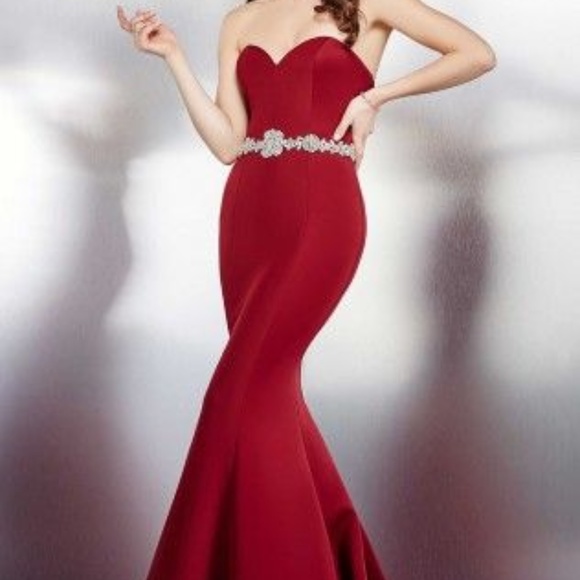 Jovani Dresses & Skirts - Burgundy Jovani Prom Dress #34010